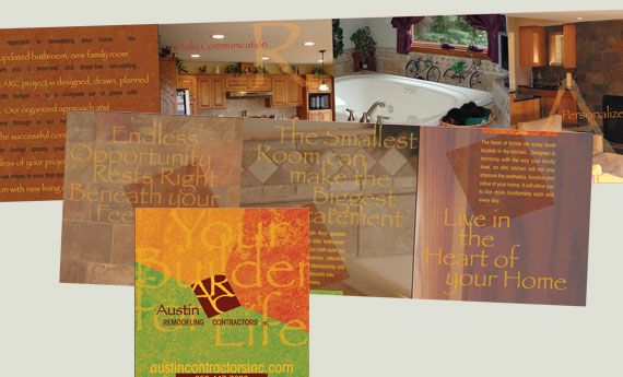 Austin Remodeling Contractors Corporate Brochure Package Studio 810 designed a corporate brochure package along with its logo design for Austin Remodeling Contractors