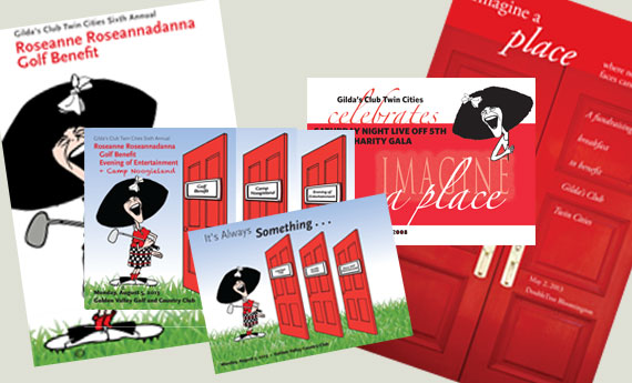 Gilda's Club Twin Cities Gala Event Studio 810 designed Gilda's Club Twin Cities Gala Event marketing material invite