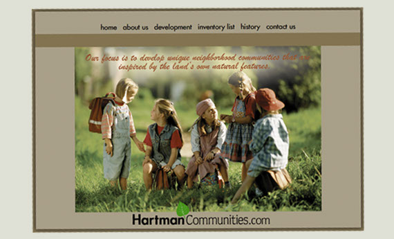 Hartman Communities Website Studio 810 designed a Website for Hartman Communities