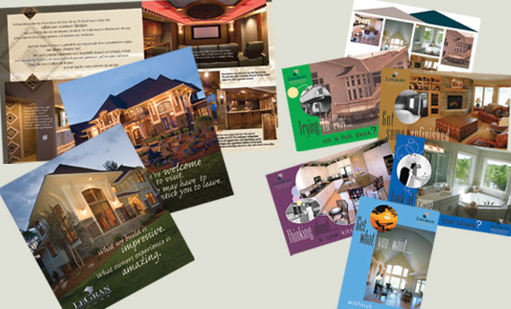 Legran Homes/Legran Remodeing Legran Homes/Legran Remodeing Corporate Brochure and Direct Mail Campaign Studio 810 designed a corporate brochure package along with a direct mail campaign for Legran Homes/Legran Remodeing
